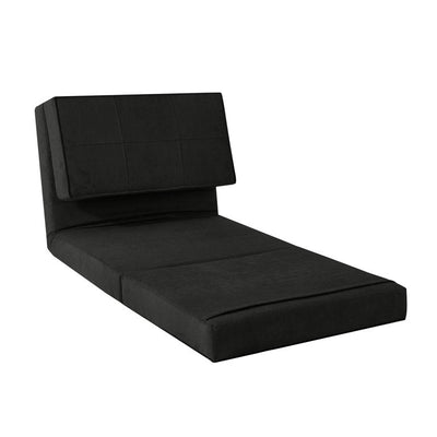 Your Zone Ultra Soft Suede 3 Position Convertible Flip Chair, Black!

-Brand new in the box 