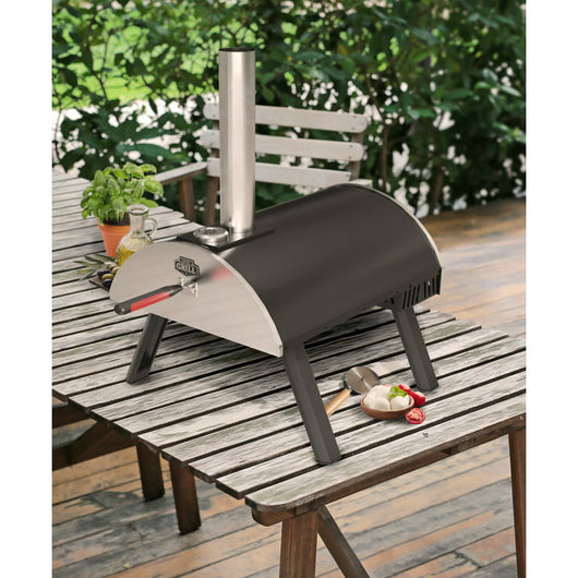 Expert Grill 15” Charcoal Pizza Oven, Black!! MISSING PIZZA STONE, CAN EASILY BE BOUGHT ONLINE!!