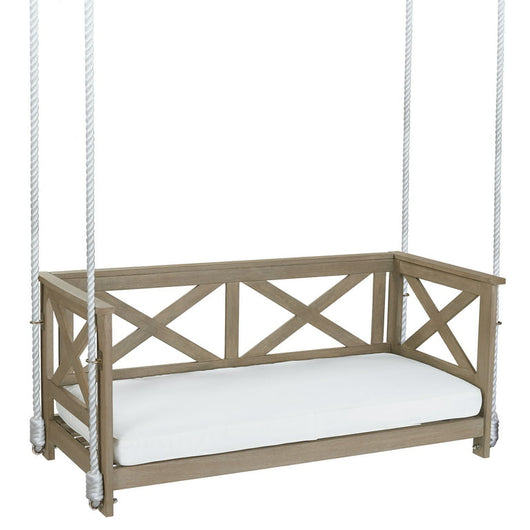 Mainstays Ella Rose 2-Person Cushioned Bench Porch Swing, Gray!

-Brand new in the box