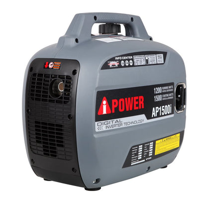 A-iPower AP1500i 1500W Enclosed Digital Inverter Generator in Gray!

-Brand new in the box 