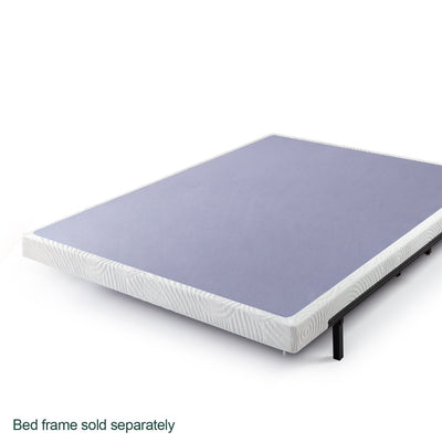 Zinus 4” Metal Box Spring with Wood Slats, Mattress Foundation, King