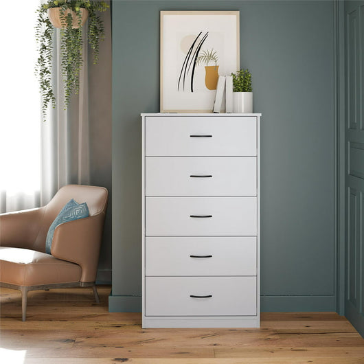 Mainstays Classic 5 Drawer Dresser, Gray!

-Brand new in the box 