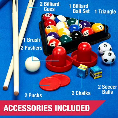 MD Sports 48" 3 In 1 Combo Game Table, Pool, Hockey, Foosball, Accessories Included!

-Brand new in the box 