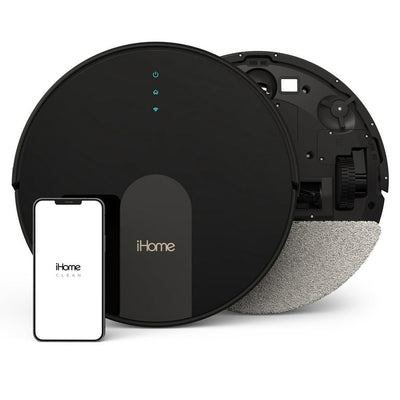 iHome AutoVac Eclipse G 2-in-1 Robot Vacuum and Mop with Homemap Navigation, Ultra Strong Suction Power, Wi-Fi/App Connectivity! -New!