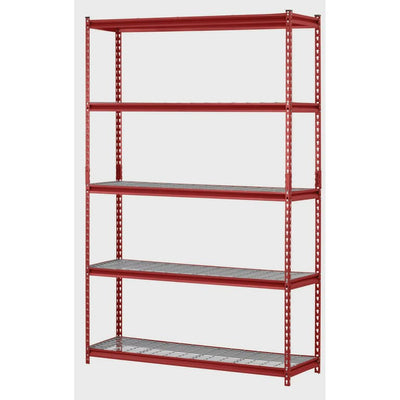 Muscle Rack 48"W x 24"D x 72"H 5-Shelf Garage Shelves, Red!

-Brand new in the box 
