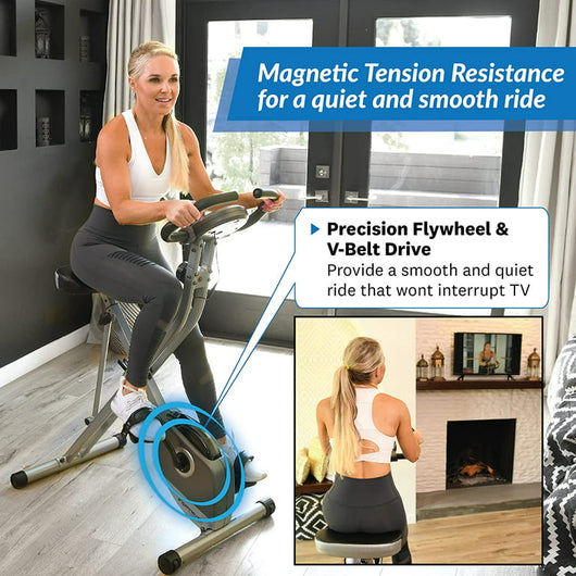 Exerpeutic Exercise Bike, Foldable Magnetic Upright!

-Brand new in the box 