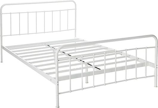 ZINUS Florence Full Panel Metal Platform Bed Frame / Mattress Foundation / No Box Spring Needed / Easy Assembly, White, Queen!

-Brand new in the box 