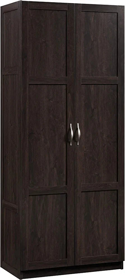 Sauder 419496 Miscellaneous Storage Storage Cabinet, L: 29.61" x W: 16.02" x H: 71.50", Cinnamon Cherry!

-Brand new in the box 