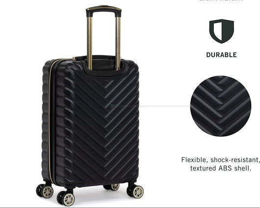 Kenneth Cole Reaction Women's Madison Square Hardside Chevron Expandable Luggage, Black, 2-Piece Set (20" & 28")!

-Brand new out of the box (side is scratched from shipping)