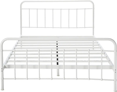 ZINUS Florence Full Panel Metal Platform Bed Frame / Mattress Foundation / No Box Spring Needed / Easy Assembly, White, Queen!

-Brand new in the box 