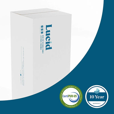 Lucid 14 Inch King Mattress – Plush Memory Foam Mattress – Bamboo Charcoal Foam – Gel Infused – Hypoallergenic Foam Mattress– Bed-In-A-Box- CertiPUR-US Certified!

-Brand new in the box 