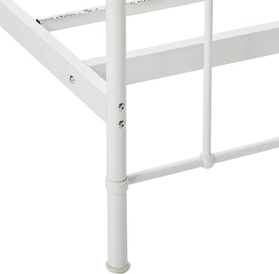 ZINUS Florence Full Panel Metal Platform Bed Frame / Mattress Foundation / No Box Spring Needed / Easy Assembly, White, Queen!

-Brand new in the box 