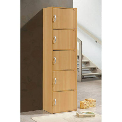 Hodedah Imports 1.33 ft. 5 Door Cabinet, Beachwood!

-Brand new in the box 