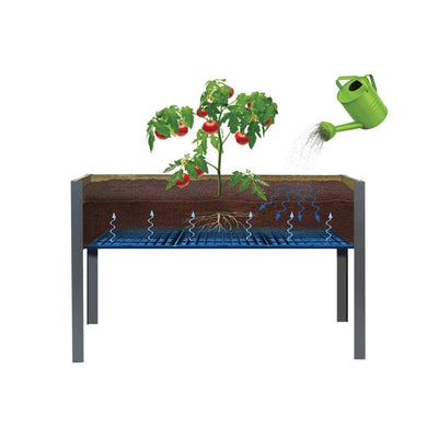 47” Rustic Elevated Planter With Self-Watering Baseboards!

-Brand new in the box 