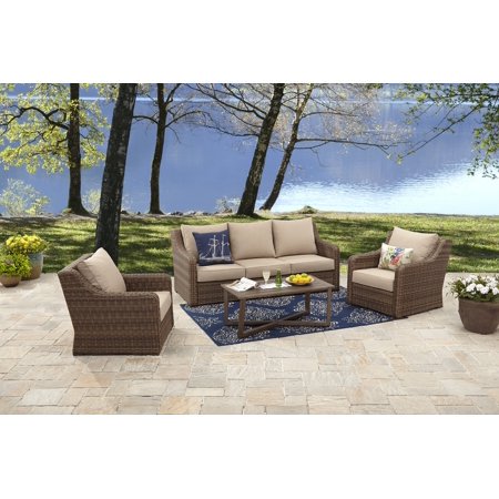 Better Homes and Gardens Hawthorne Park 4-Piece Sofa Conversation Set!

-Brand new, assembled out of the box (SOFA IS MISSING CUSHIONS)

-CLEARANCE ITEM!!! (AUTOMATICALLY 20% OFF AT CHECKOUT!!! - PRICE AFTER 20% = $399)