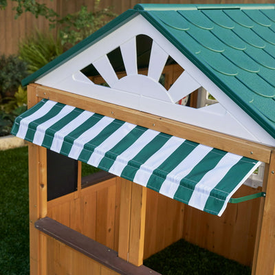 KidKraft Garden View Outdoor Wooden Playhouse with Ringing Doorbell, Mailbox & Chalkboard!

-Brand new in the box 