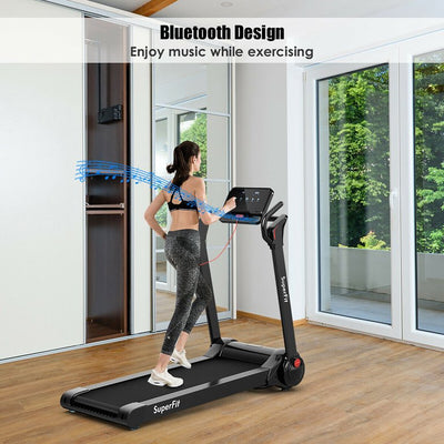 Costway SuperFit 2.25HP Folding Electric Motorized Treadmill with Bluetooth Speaker!

-Brand new and assembled