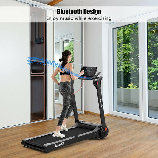 Costway SuperFit 2.25HP Folding Electric Motorized Treadmill with Bluetooth Speaker!

-Brand new and assembled