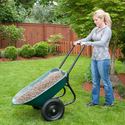 Garden Star Dual Wheel, Poly Tray Yard Rover Wheelbarrow!

-Brand new & Assembled!