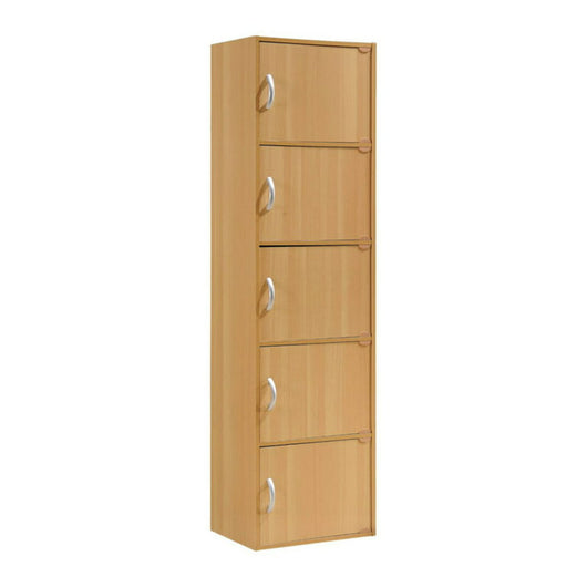 Hodedah Imports 1.33 ft. 5 Door Cabinet, Beachwood!

-Brand new in the box 