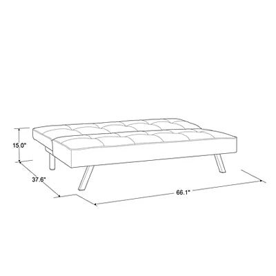 Serta Corey Black Convertible Sofa!

-Brand new in the box (Assembly only requires feet to be put on)