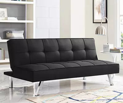 Serta Corey Black Convertible Sofa!

-Brand new in the box (Assembly only requires feet to be put on)