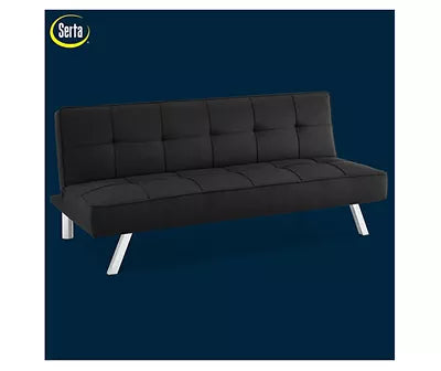 Serta Corey Black Convertible Sofa!

-Brand new in the box (Assembly only requires feet to be put on)