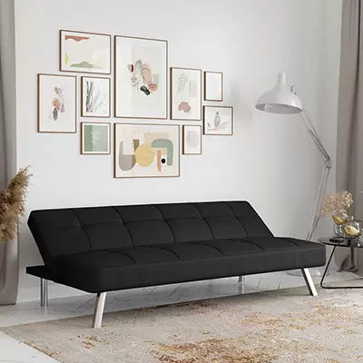 Serta Corey Black Convertible Sofa!

-Brand new in the box (Assembly only requires feet to be put on)