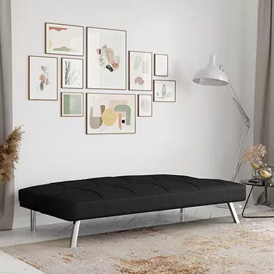 Serta Corey Black Convertible Sofa!

-Brand new in the box (Assembly only requires feet to be put on)