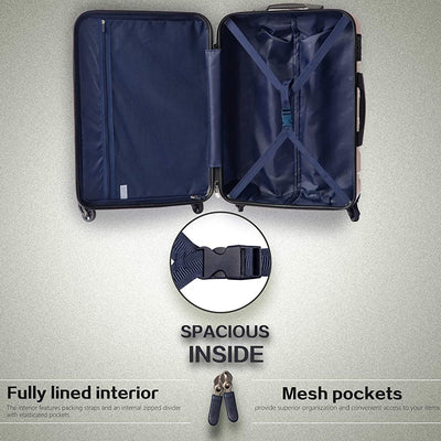 COOLIFE Luggage 3 Piece Set Suitcase Spinner Hardshell Lightweight TSA Lock!

-Brand new