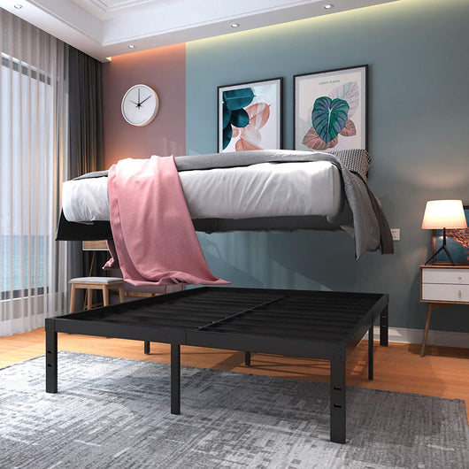 Full Size Bed Frame Platform-14 Inch Strong Steel Slat Mattress Foundation!

-Brand new in the box