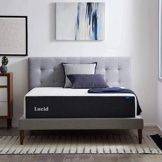 Lucid 14 Inch King Mattress – Plush Memory Foam Mattress – Bamboo Charcoal Foam – Gel Infused – Hypoallergenic Foam Mattress– Bed-In-A-Box- CertiPUR-US Certified!

-Brand new in the box 