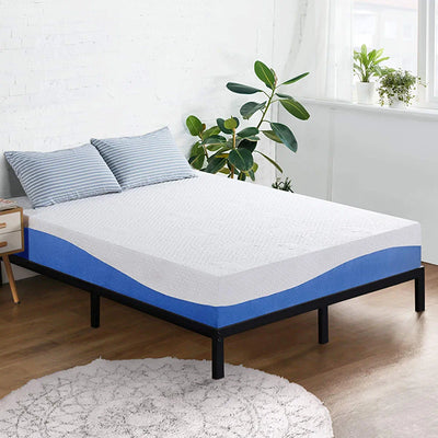 Olee Sleep Aquarius 10-Inch Memory Foam Mattress in Blue, Queen!

-Brand new in the box 