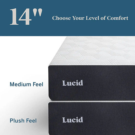 Lucid 14 Inch King Mattress – Plush Memory Foam Mattress – Bamboo Charcoal Foam – Gel Infused – Hypoallergenic Foam Mattress– Bed-In-A-Box- CertiPUR-US Certified!

-Brand new in the box 