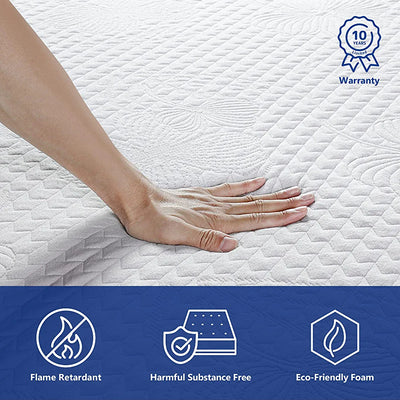 Olee Sleep Aquarius 10-Inch Memory Foam Mattress in Blue, Queen!

-Brand new in the box 