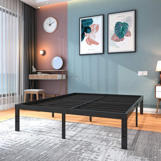 Full Size Bed Frame Platform-14 Inch Strong Steel Slat Mattress Foundation!

-Brand new in the box