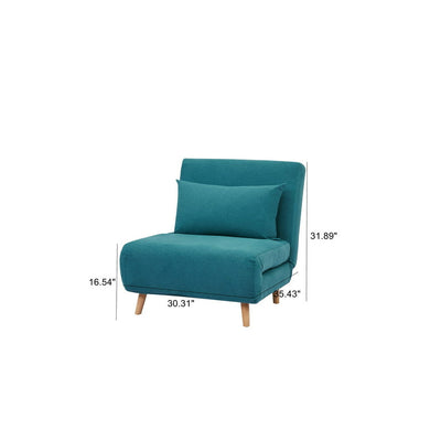 A&D Home Tustin Convertible Chair, Peacock Blue!

-Brand new and assembled