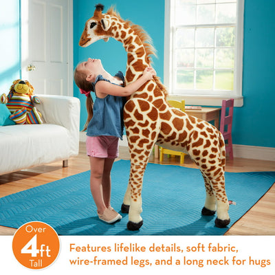Melissa & Doug Giant Giraffe - Lifelike Plush Stuffed Animal (over 4 feet tall)!

-Brand new