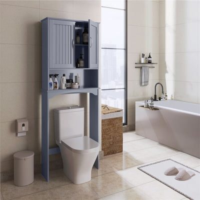 Yaheetech Over The Toilet Cabinet MDF Bathroom Storage Organizer with Adjustable Shelf, Gray!

-Brand new in the box 