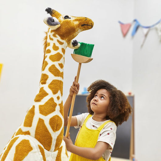 Melissa & Doug Giant Giraffe - Lifelike Plush Stuffed Animal (over 4 feet tall)!

-Brand new