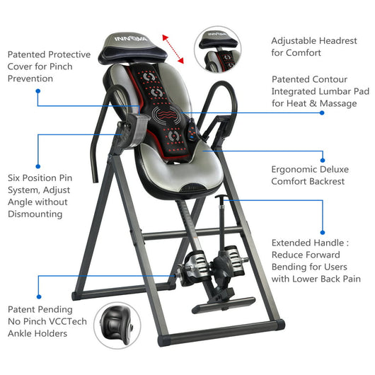 Innova ITM5900 Advanced Heat and Massage Inversion Table!

-Brand new in the box