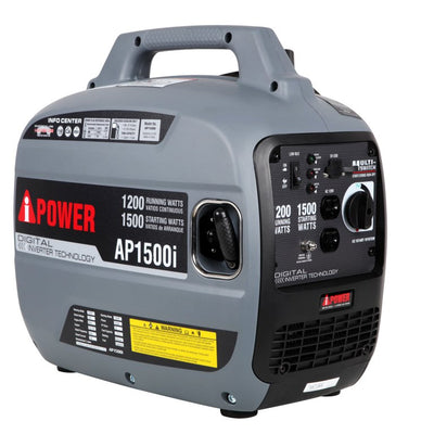 A-iPower AP1500i 1500W Enclosed Digital Inverter Generator in Gray!

-Brand new in the box 