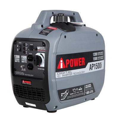 A-iPower AP1500i 1500W Enclosed Digital Inverter Generator in Gray!

-Brand new in the box 