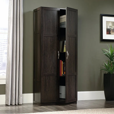 Sauder 419496 Miscellaneous Storage Storage Cabinet, L: 29.61" x W: 16.02" x H: 71.50", Cinnamon Cherry!

-Brand new in the box 
