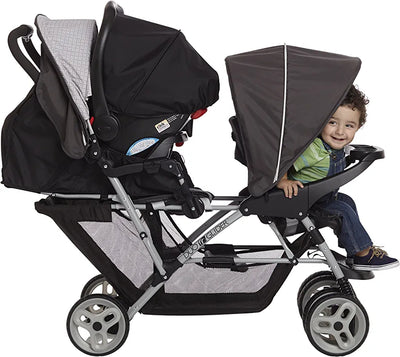 Graco DuoGlider Double Stroller | Lightweight Double Stroller with Tandem Seating, Glacier!

-Brand new and assembled