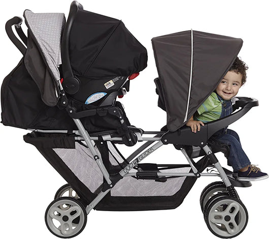 Graco DuoGlider Double Stroller | Lightweight Double Stroller with Tandem Seating, Glacier!

-Brand new and assembled