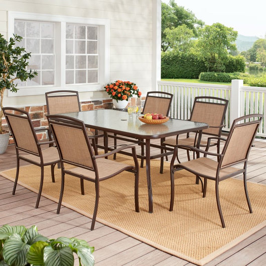 Mainstays Sand Dune 6 Piece Outdoor Patio Dining Set! (NEW & ASSEMBLED)
