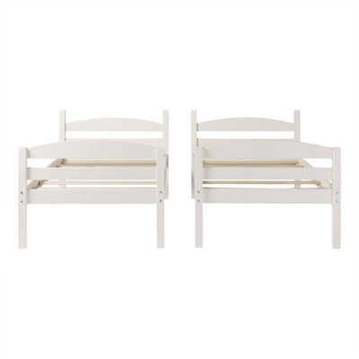 Manor Park Solid Wood Twin Over Twin Bunk Bed, White!

-Brand new in the box 