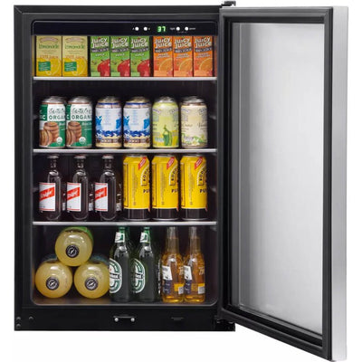 Frigidaire FFBC4622QS 22 Freestanding Beverage Center with 138 Can Capacity 4.6 cu. ft. Capacity 3 Adjustable Glass Shelves and Lock in Stainless Steel!

-Brand new out of the box, but does have two minor indents from shipping on two corners, photos shown