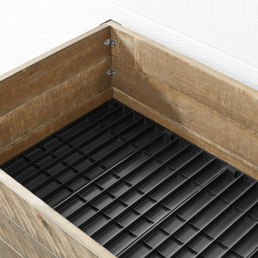 47” Rustic Elevated Planter With Self-Watering Baseboards!

-Brand new in the box 
